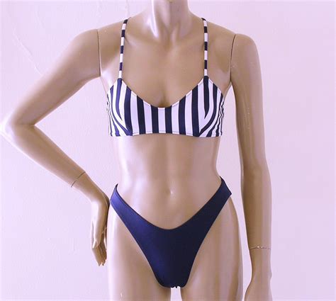 S S High Leg Bikini Bottom And Crossback Ballet Top In Etsy