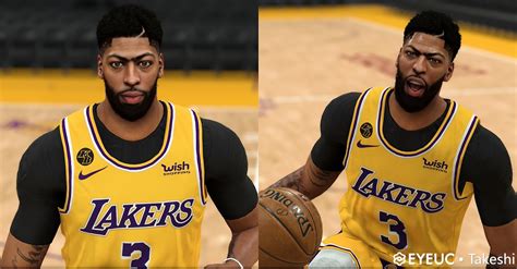 Nba K Anthony Davis Cyberface Hair And Body Model Current Look By