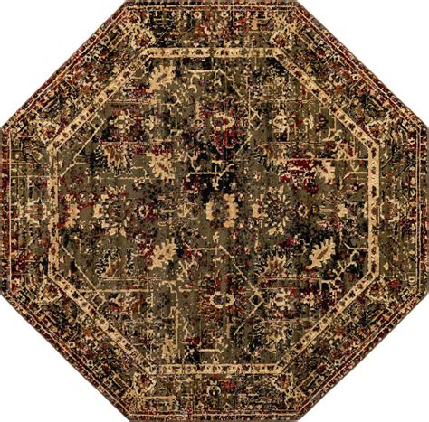 Green 8 X 8 Saturn Octagon Rug Esalerugs