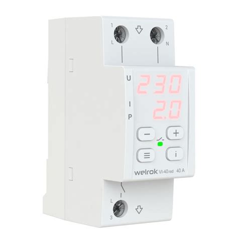 Реле контроля напряжения и тока 40А 220В/AC VI-40 red Welrok - купить ...