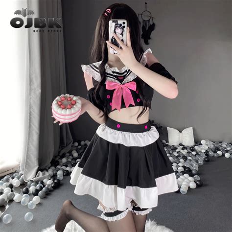 Billionm Ojbk Sexy Outfits Women Adult Maid Dress Lingerie Erotic Uniform Girls Temptation Role