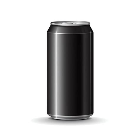 Premium Photo A Black Can With Silver Rim