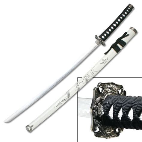 White Carved Dragon Sword