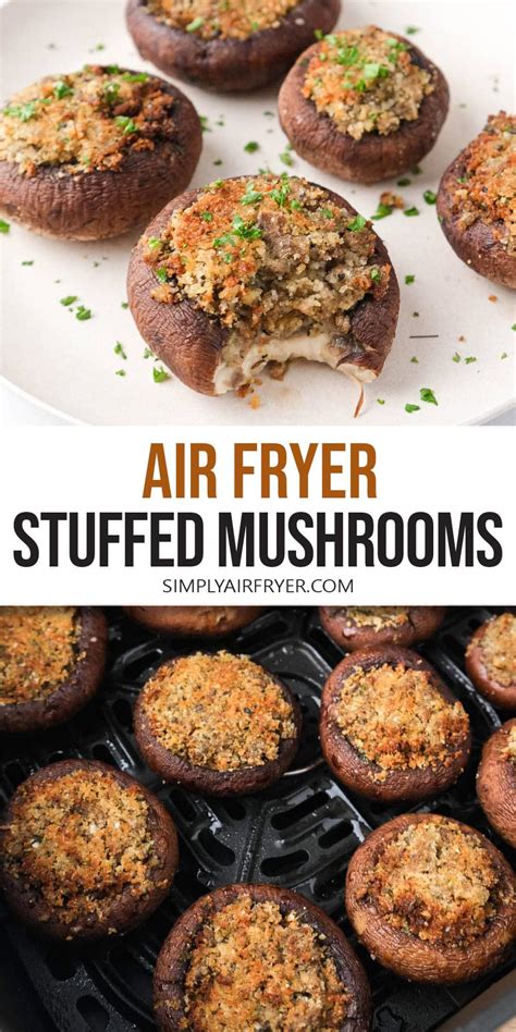 Air Fryer Stuffed Mushrooms - Simply Air Fryer