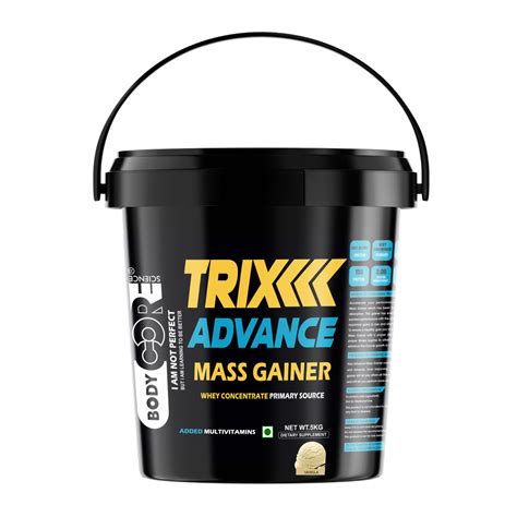 Body Core Science Bcs Trix Advance Mass Gainer Vanilla 5 Kg Weight Gainer Lean Gainer At