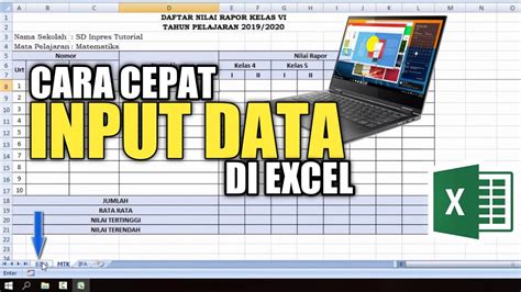 Cara Cepat Menginput Data Secara Otomatis Di Excel YouTube