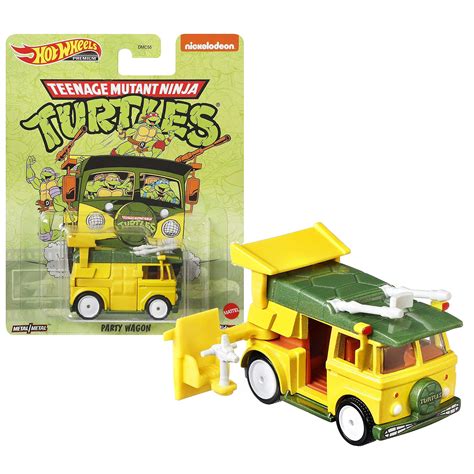 Hot Wheels Premium Party Wagon Tortugas Ninja Teenage Mutant Turtles Escala
