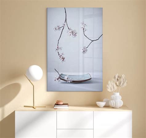 Tableau Sur Verre Acrylique Karpova Sakura Spa Wall Art Fr