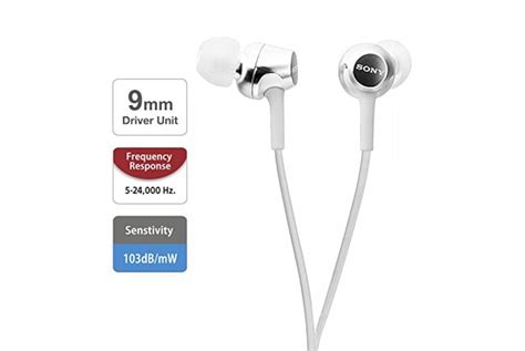 Sony MDR-EX155 Wired Earphones: Specs, Reviews, Comparison (27th April ...