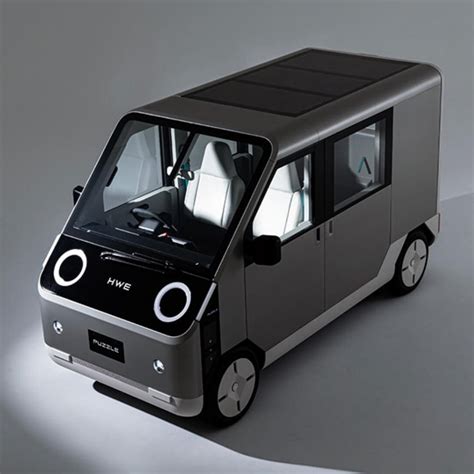 A Tiny, Rectilinear Electric Van With Swappable Panels, Modular ...