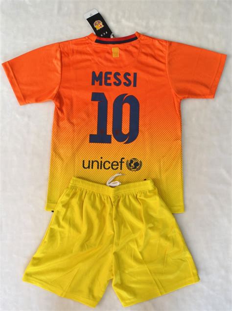 new NO.10 MESSI BARCELONA football kit Soccer KITS Sportswear 13-14 ...