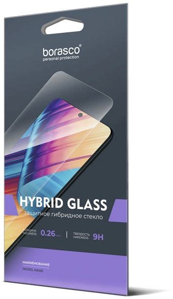 Характеристики Защитное стекло для экрана и камеры BORASCO Hybrid Glass