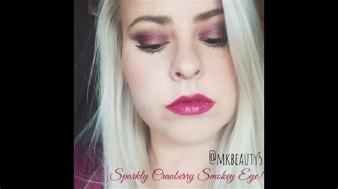 Sparkly Cranberry Smokey Eye Mkb Winter Makeup Tutorial Youtube