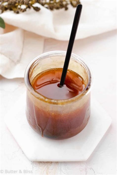 Homemade Maple Syrup Caramel Sauce Butter And Bliss