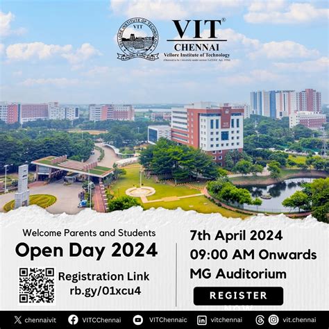 VIT Chennai | VIT Chennai is delighted to invite parents and students ...