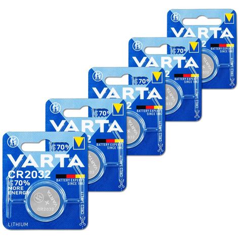 Varta Батарейка CR2032, Литиевый тип, 3 В, 5 шт - купить с доставкой по ...