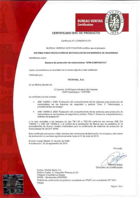 PDF New Certificado SPM BUREAU VERITAS Tecnivial 2019 1 14