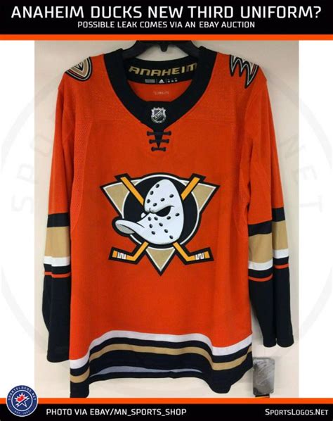 Leak Anaheim Ducks New Orange Third Jersey Sportslogos News