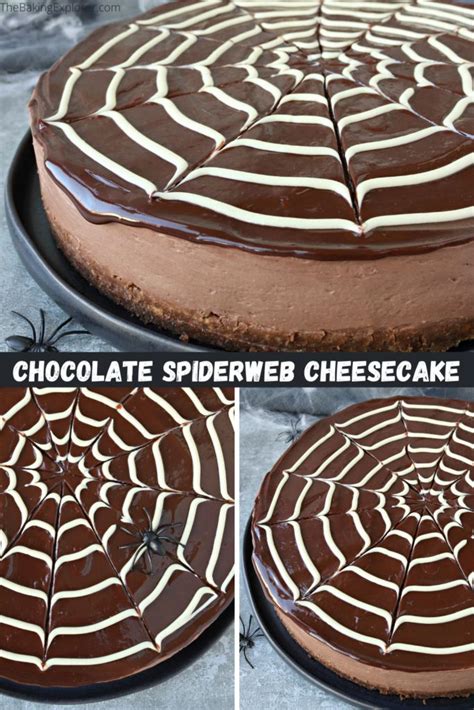 Chocolate Spiderweb Cheesecake No Bake Recipe Cooking Chocolate