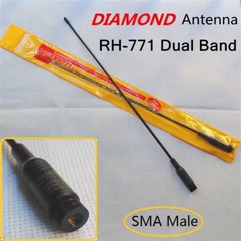 Free Shipping Diamond Rh Sma Male Dual Band Antenna For Yaesu Vx