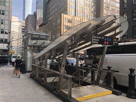 All subway entrances need to have a green- or red-globe… just because