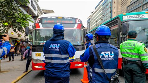 ATU Fiscalizadores Intervienen Alrededor De 6 000 Conductores Por