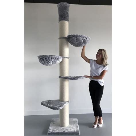 Rhrquality Arbre Chat G Ant Grand Chat Xxl Maine Coon Tower Gris