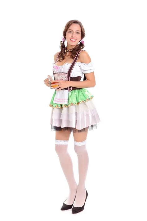 Sexy Blue Beer Maid Costume Girl Wench Maiden Costume German Bavaria