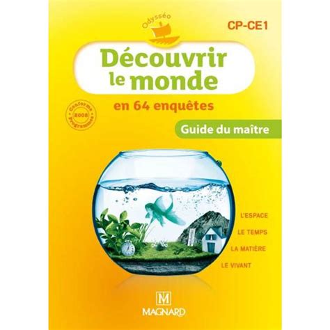 DECOUVRIR LE MONDE CP CE1 GUIDE DU MAITRE COLLECTION ODYSSEO