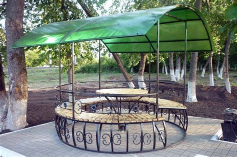 Летняя беседка для дачи, сделанная своими руками