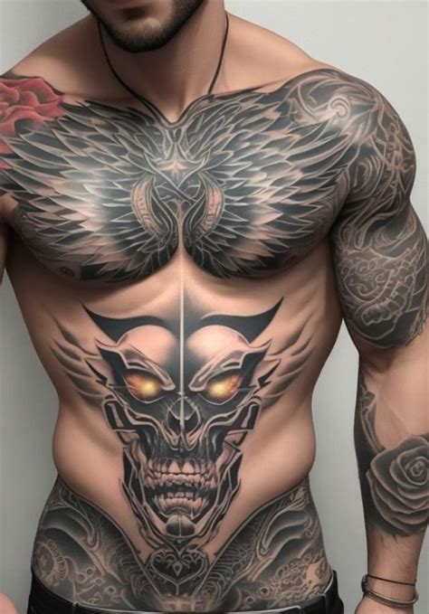 chest and body tattoo men ideas in 2024 | Chest tattoo men, Cool chest ...