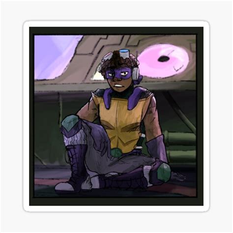 "Donnie ROTTMNT redesign" Sticker for Sale by Chaosauce | Redbubble