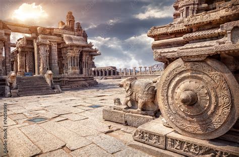 Stone chariot in Hampi Stock Photo | Adobe Stock