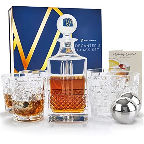 Mua Nou Living Crystal Whiskey Decanter Set With Glasses Whiskey