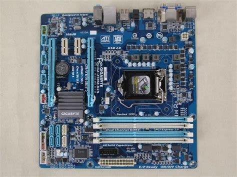 WORKING GIGABYTE GA-Z68M-D2H Intel Z68 Motherboard LGA 1155 Socket DDR3 ...