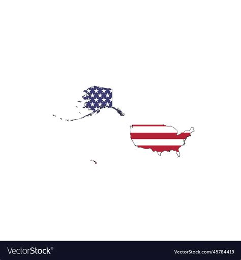 United states of america usa national flag Vector Image