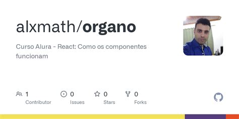 Github Alxmath Organo Curso Alura React Como Os Componentes Funcionam