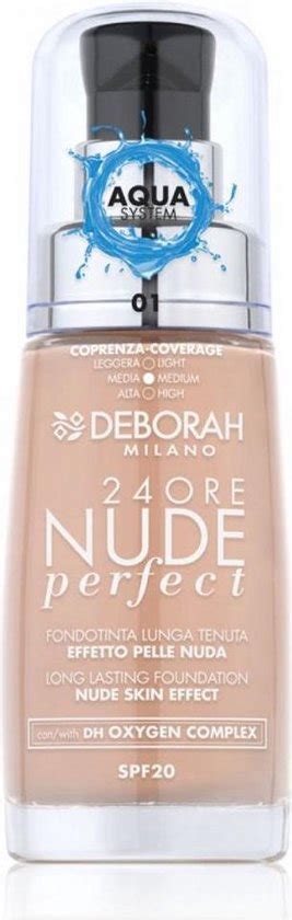 Deborah Milano 24Ore Nude Perfect Foundation 2 Beige Bol