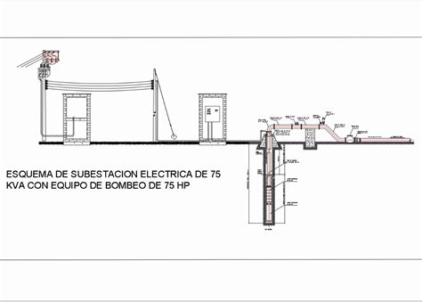 Subestaci N El Ctrica En Autocad Descargar Cad Gratis Kb