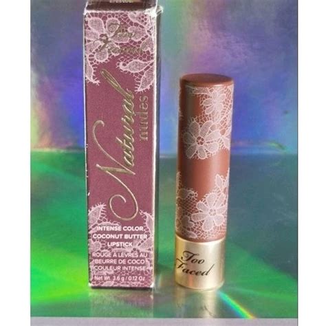 Too Faced Natural Nudes Intense Color Coconut Butter Lipstick Shopee