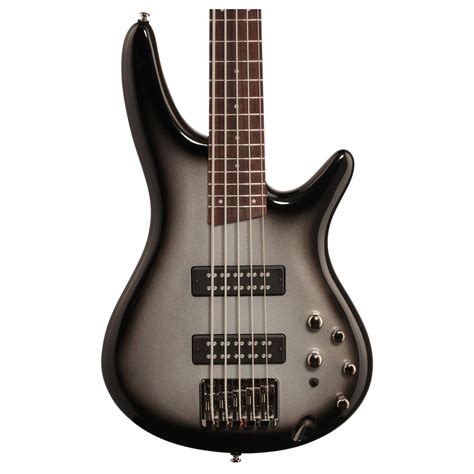 Ibanez Sr305e 5 String Bass Guitar Metallic Silver Sunburst At