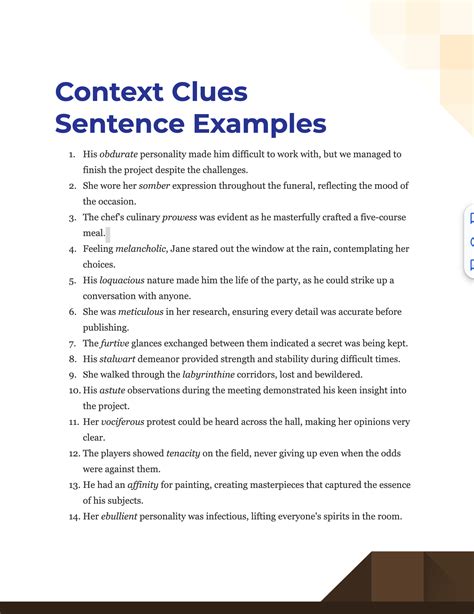 Context Clues Sentence 99 Examples Pdf Tips