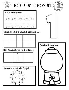 French Number Booklet by The French Lady | Teachers Pay Teachers