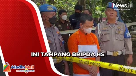 Ini Tampang Anggota Densus Bripda Hs Jalani Rekonstruksi Bunuh Sopir