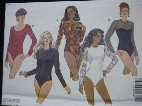 Vintage Butterick Sewing Pattern~womens Bodysuits Leotards~sizes 12 16