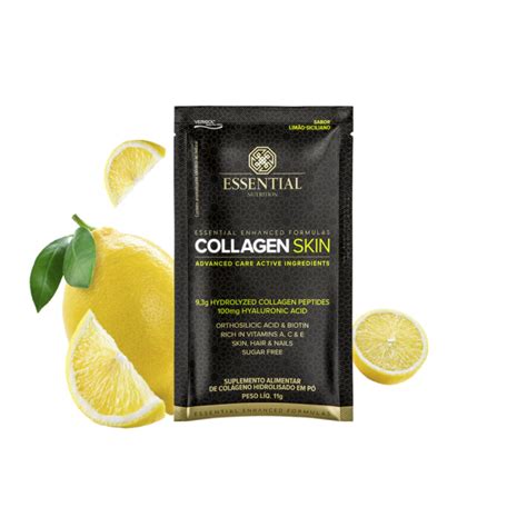 Collagen Skin sachê Limão Siciliano Essential Nutrition