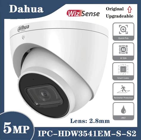 Dahua Oem Ipc Hdw Em S S Mp Ir Fixed Focal Turret Eyeball Wizsense