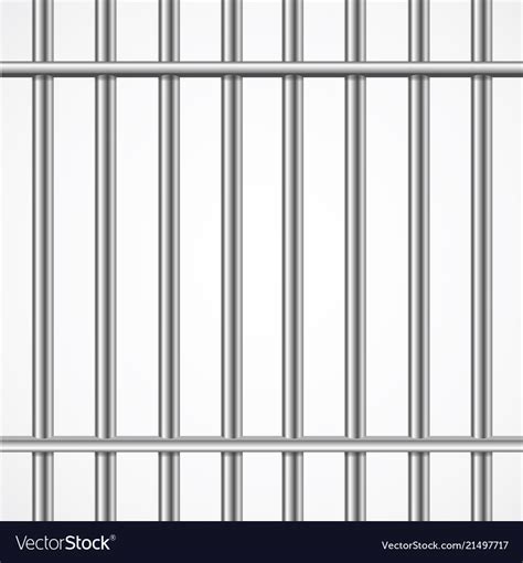 Realistic detailed 3d prison cage metal concept Vector Image