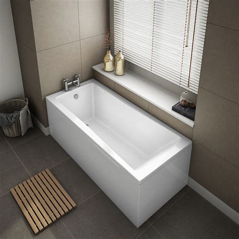 1700 x 700 Square Single Ended Bath + Panels