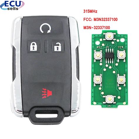 Chave De Controle Remoto O Mhz Para Chevrolet Gmc Fcc